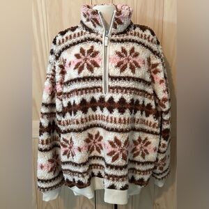 AERIE 3/4 Zip Sherpa